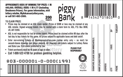 Piggy Bank - Game No. 803