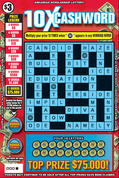 10X® Cashword - Game No. 826