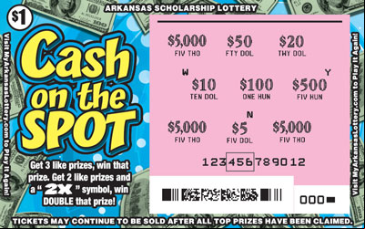 Cash on the Spot - Game No. 807 - Uncovered Cash on the Spot - Game No. 807