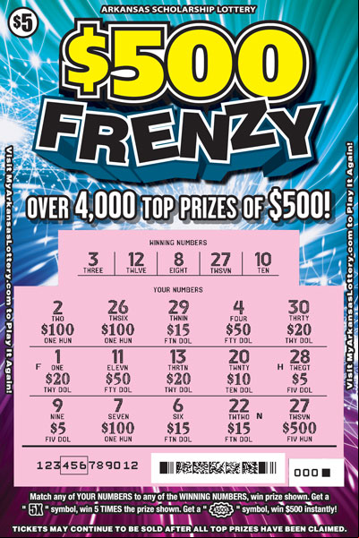 $500 Frenzy - Game No. 822 - Uncovered $500 Frenzy - Game No. 822