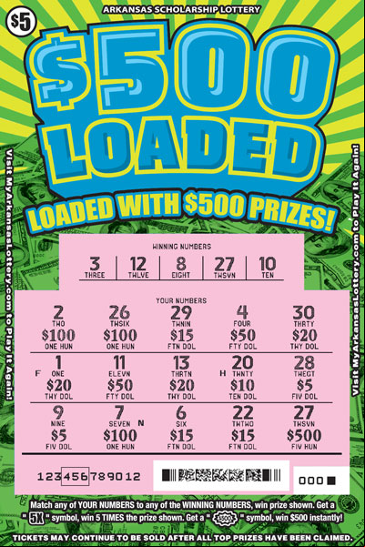 $500 Loaded - Game No. 845 - Uncovered $500 Loaded - Game No. 845