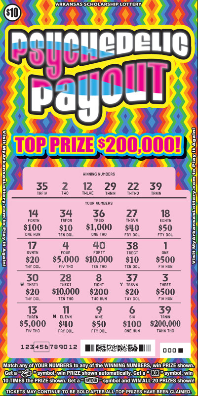 Psychedelic Payout - Game No. 846
